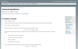 Chemical Equilibrium - Assignment 3: Le Chatelier's Principle