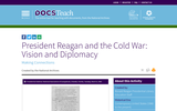 President Reagan and the Cold War: Vision and Diplomacy