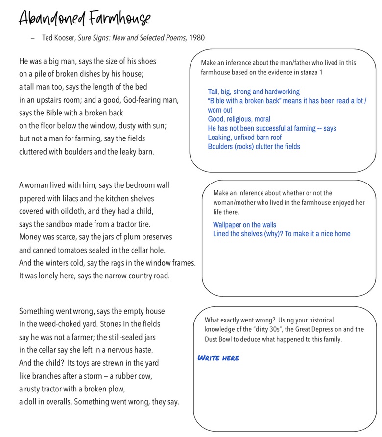 Analyzing A Poem’s Style