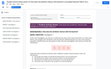 Unit 1, Lesson 10 Student Activity Sheets: How does the antibiotic interact with bacteria in a simulated infection?