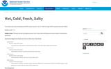 Hot, Cold, Fresh and Salty