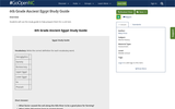 6th Grade Ancient Egypt Study Guide