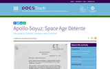 Apollo-Soyuz: Space Age Detente - Comparing/Contrasting