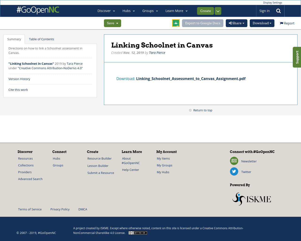 Linking Schoolnet in Canvas | Recent Activity | #GoOpenNC